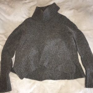 Gray Turtleneck Sweater